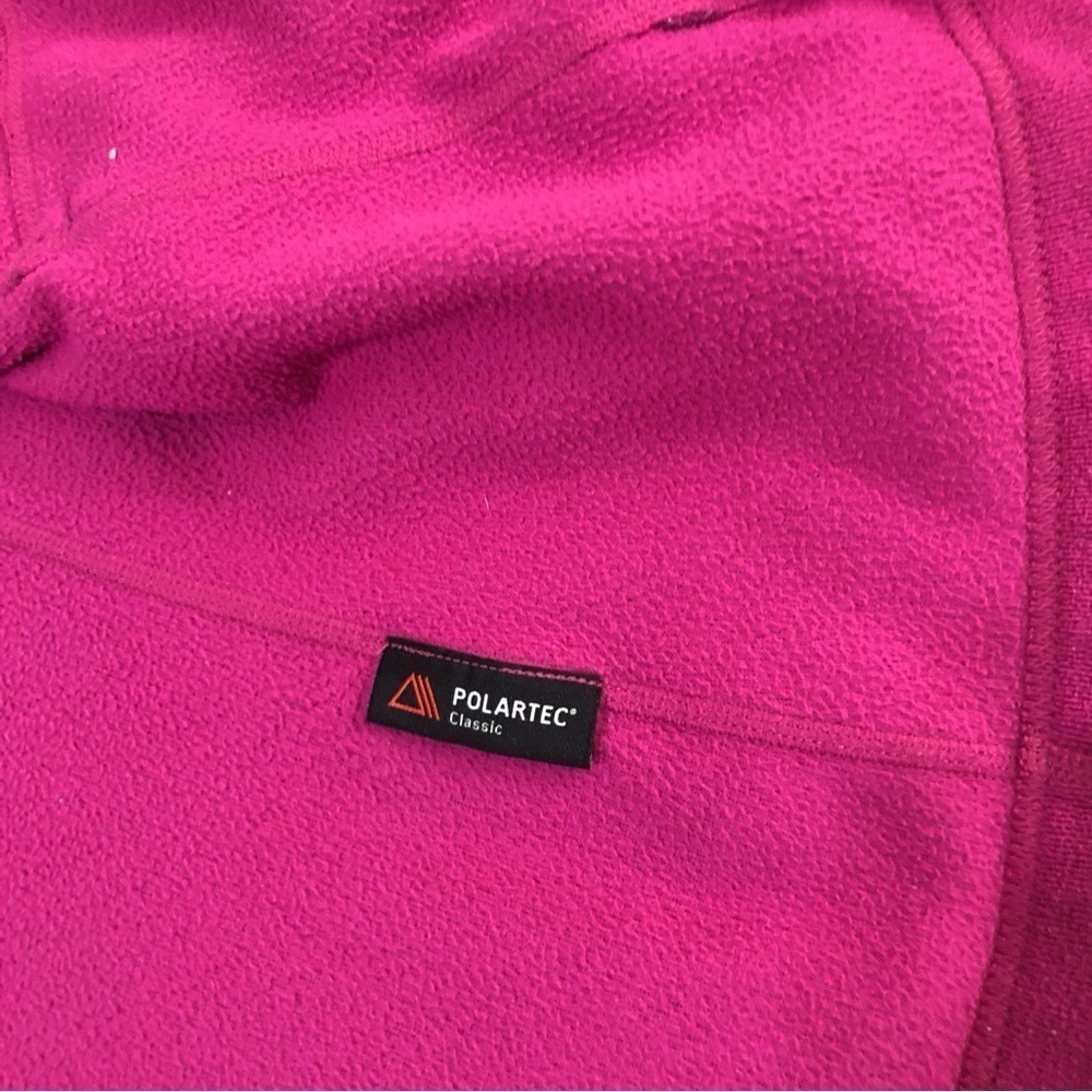 The North Face Polartec Fleece Hooded Zip Majenta Pink/Purple Jacket size M - Picture 7 of 12